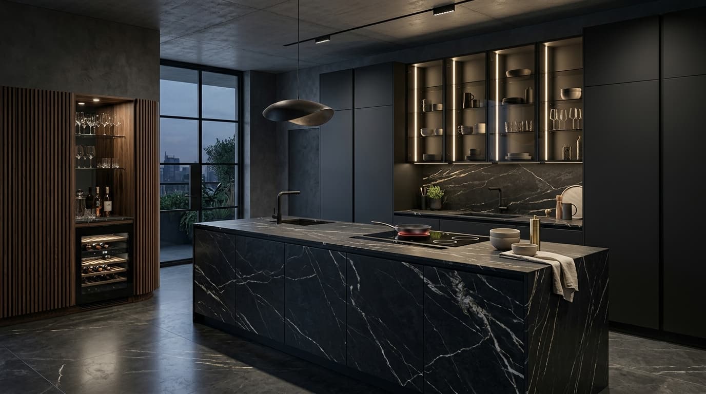Bold Architectural kitchen design by EBONY