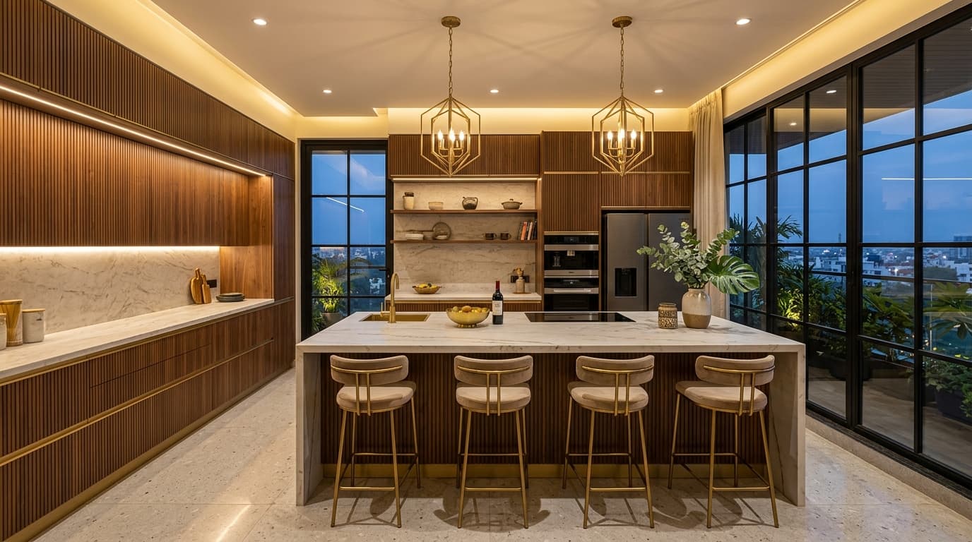 EBONY completed luxury penthouse interior